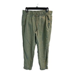 J.Crew Point Sur Seaside Linen Loden Green Jogger Pants 6